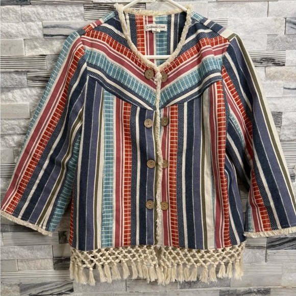 Coldwater Creek Tassel Jacke sz-M - Picture 1 of 10